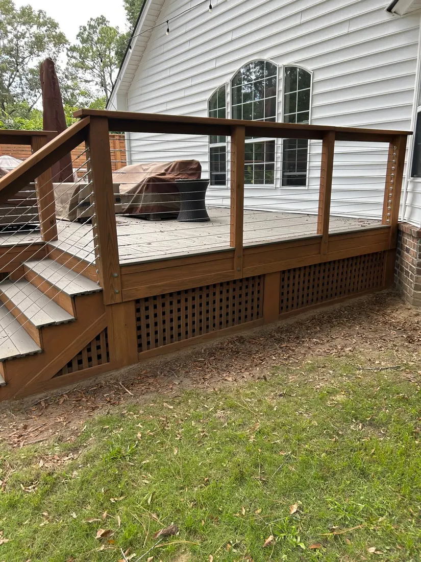 Fence and deck work from Beaufort Fence’s project portfolio
